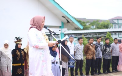 Upacara Hari Pendidikan Nasional 2024 di SMK Negeri 4 Metro.